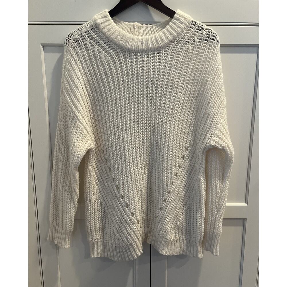 American Eagle Cream Cut Out Sweater Sz. XS